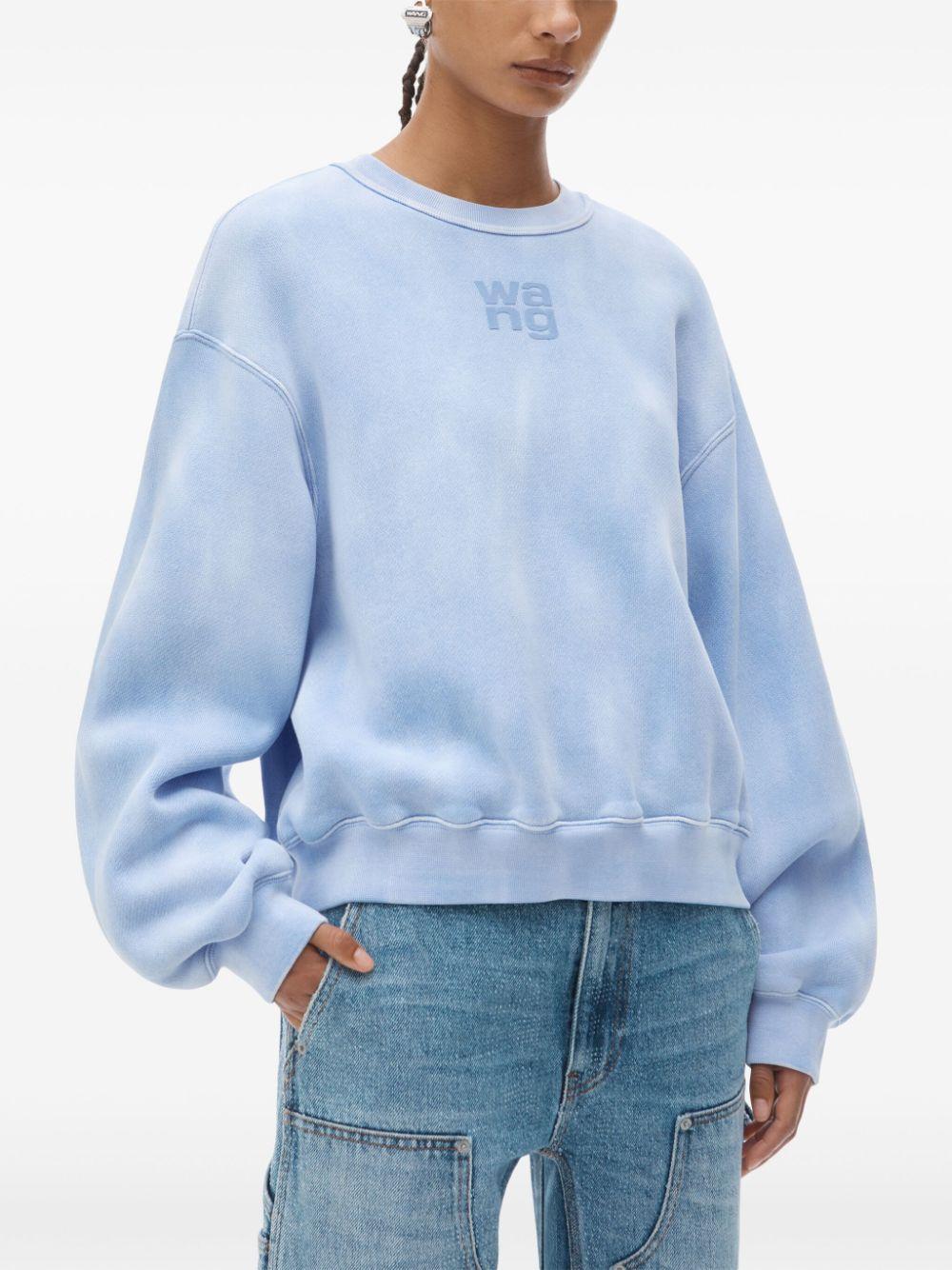 Logo crewneck sweatshirt 4CC3241518 450B WASHED PALE BLUE ALEXANDER WANG