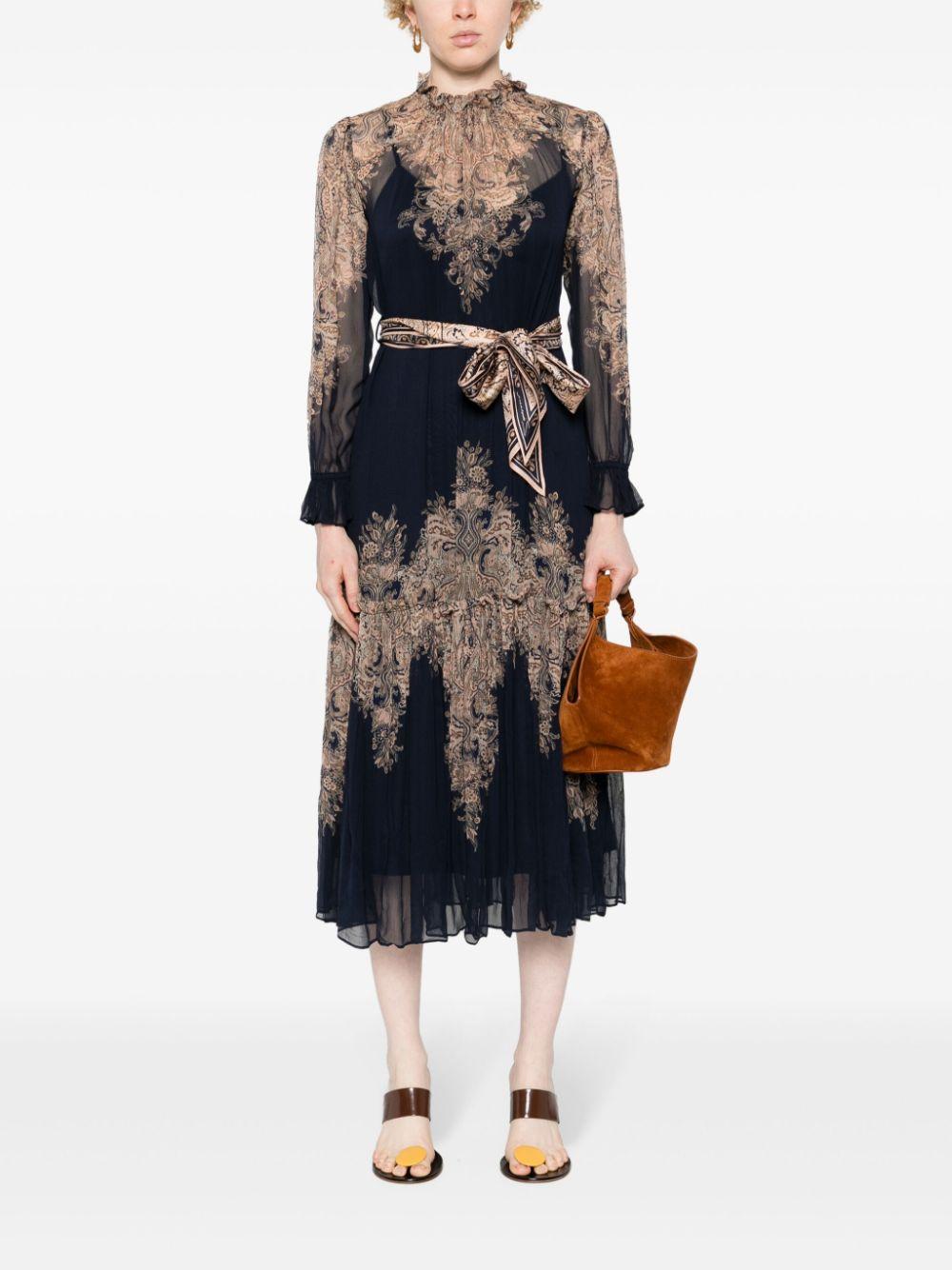 2087DS241 NAVY PAISLEY ZIMMERMANN