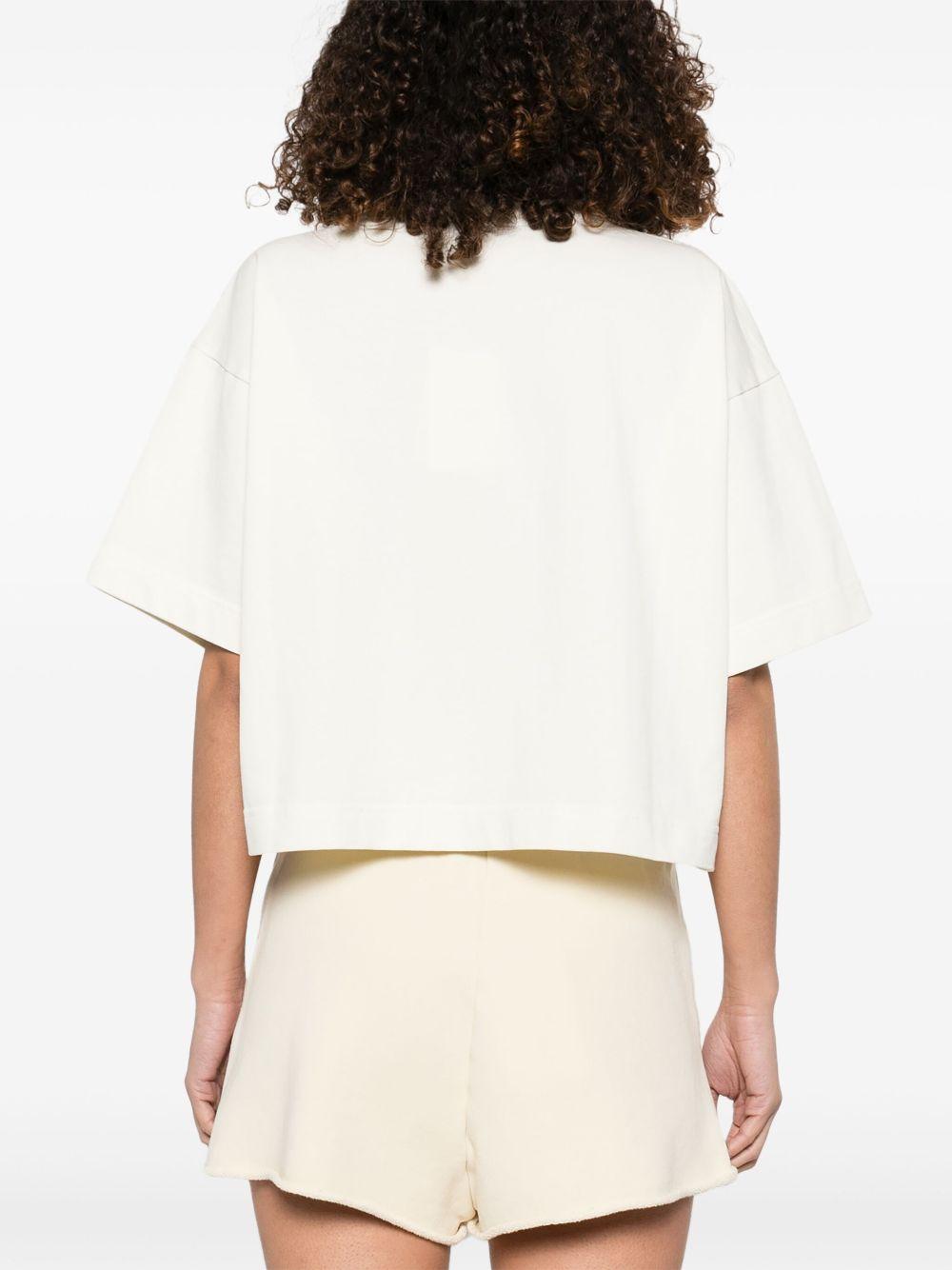 T-shirt boxy con logo in tono TSPW11OS CREAM AUTRY