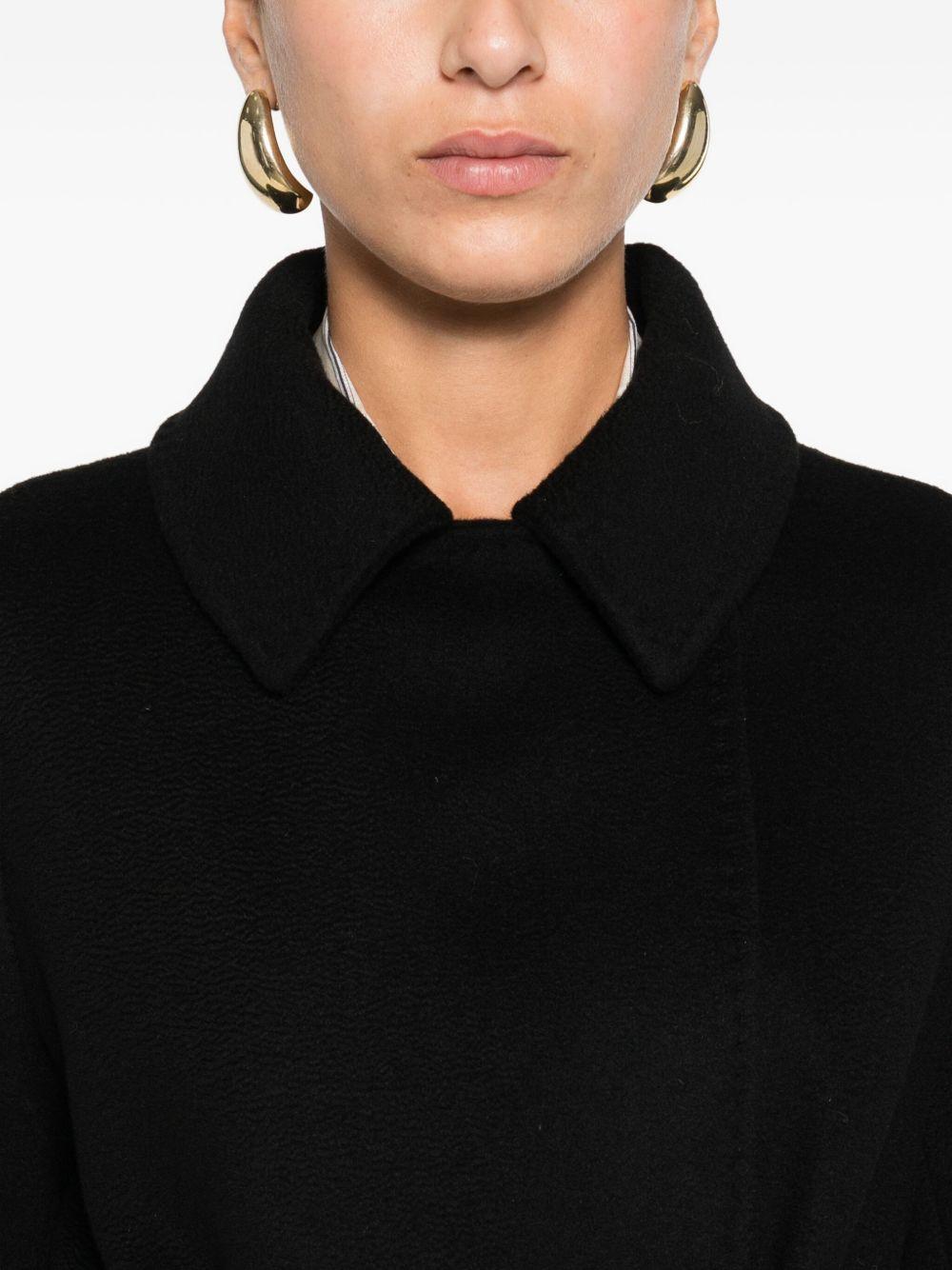 Cappotto A Vestaglia In Lana BCOLLAGMM10587 013 NERO MAX MARA STUDIO