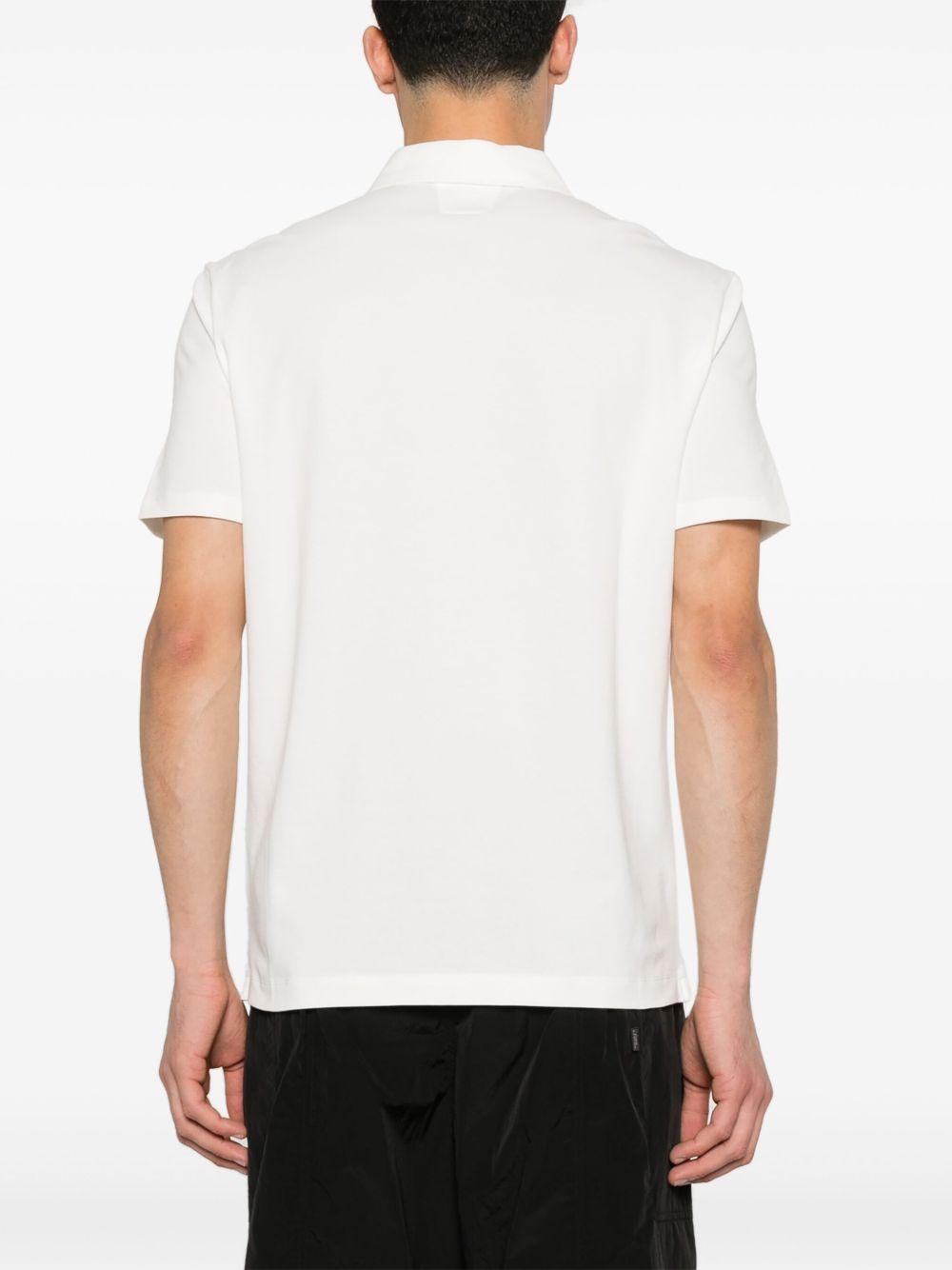 Strech Piquet Three-button Logo Polo 18CMPL165A005263W 103 GAUZE WHITE CP COMPANY