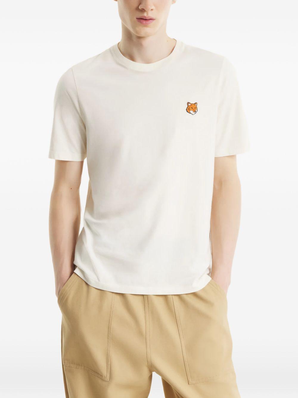T-shirt con applicazione PM00107KJ7026 0063 NOBLE BEIGE MAISON KITSUNE