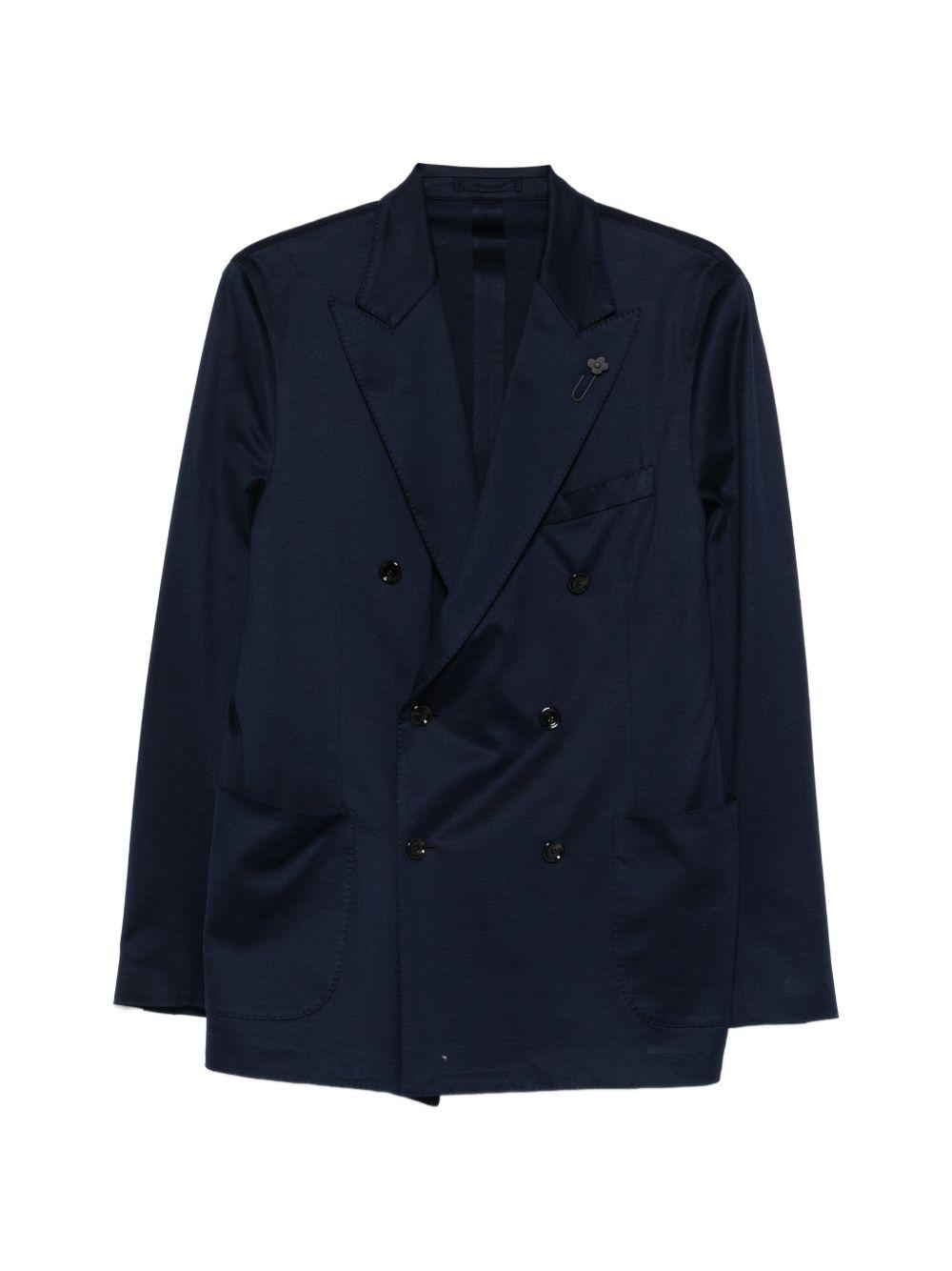 Giacca doppiopetto in cotone PA691E93PAJ66051 850 LARDINI
