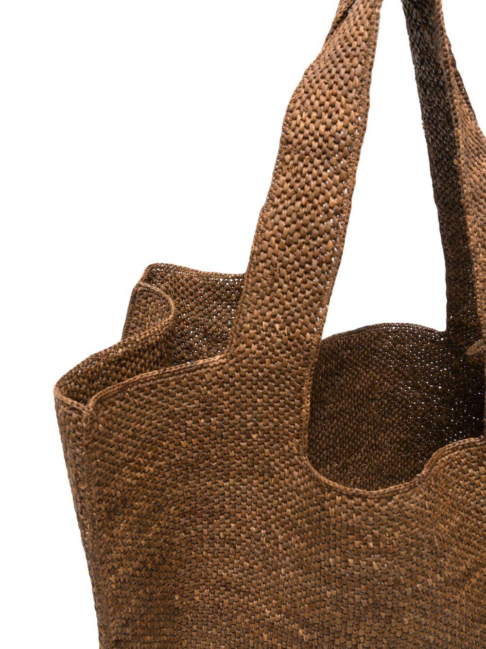 Borsa Legno di Rafia Morea TMSR25MRP89 WOOD THEMOIRE