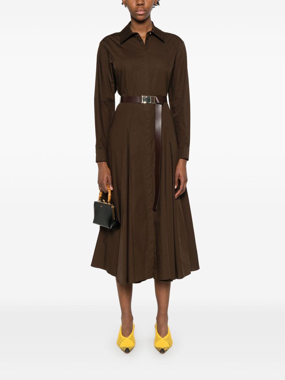 Abito midi in cotone DANCINGMM10155 065 CAFFE MAX MARA STUDIO