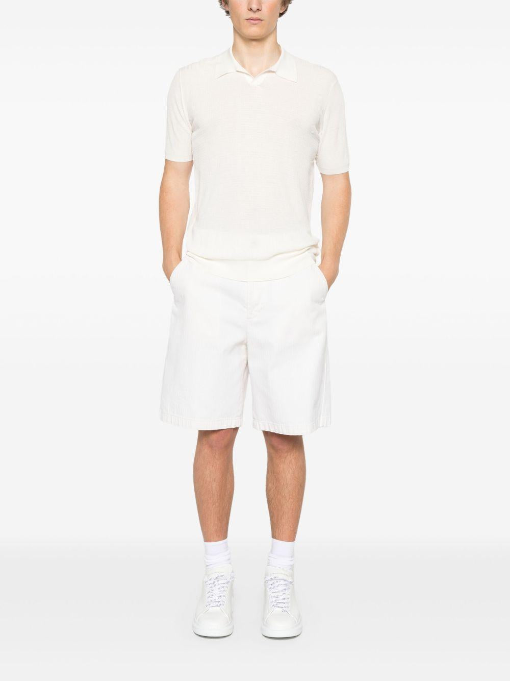 Polo in maglia RB11124 02 ECRU ROBERTO COLLINA