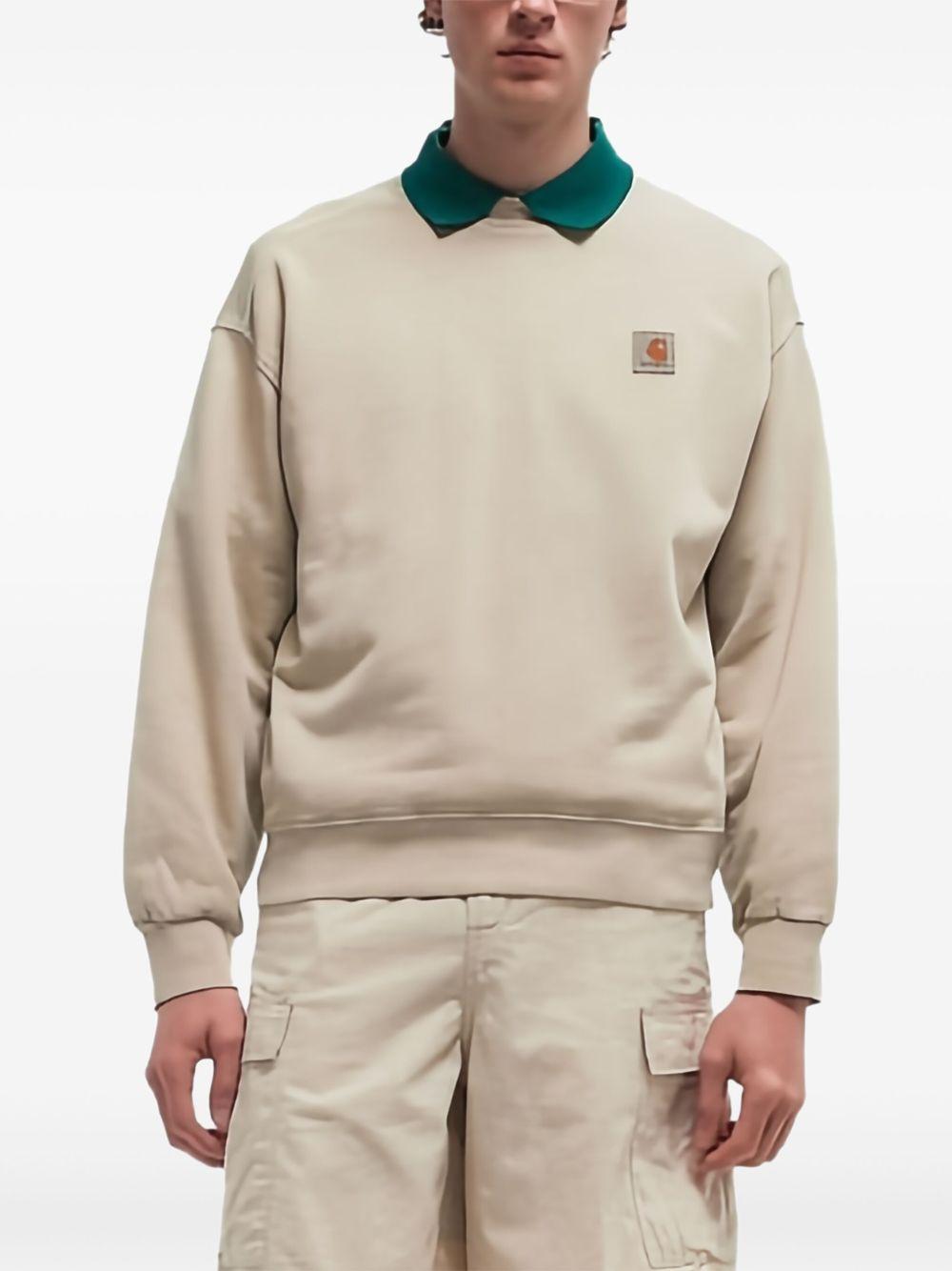 Hooded Vista Sweatshirt I029522 2LPGD FLEUR DE SEL CARHARTT WIP