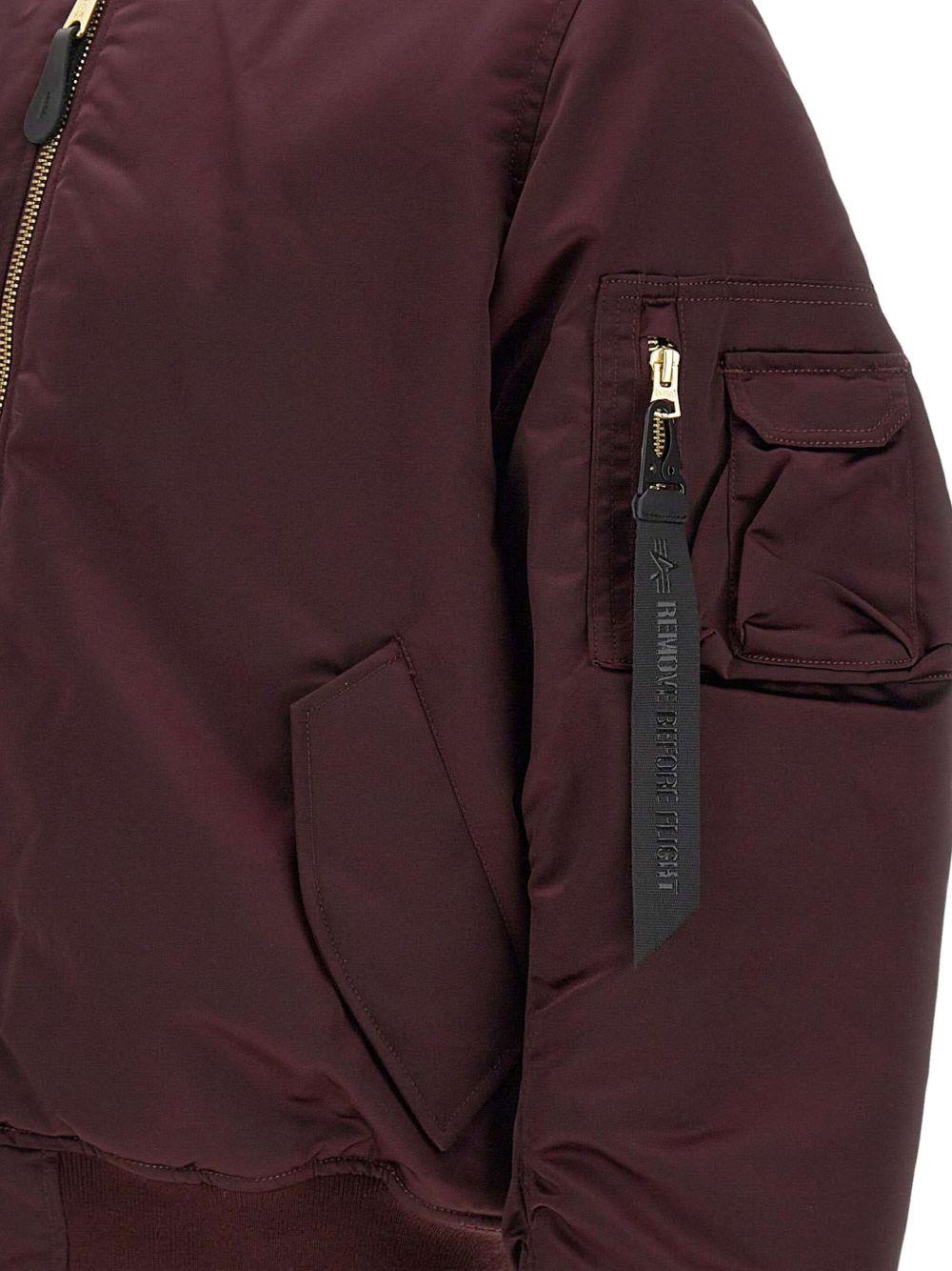 MA-1 Base Flight Bomber 756111 608 DARK CHERRY ALPHA INDUSTRIES