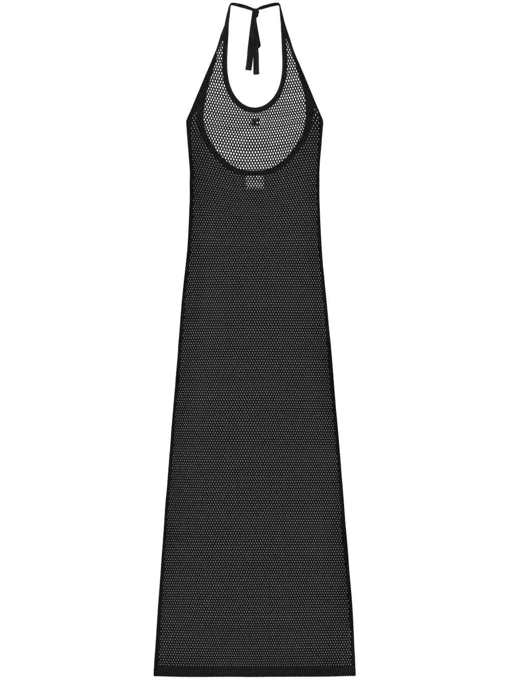 Holistic Mesh Long Dress 225JRO625JS0119 9999 BLACK COURREGES