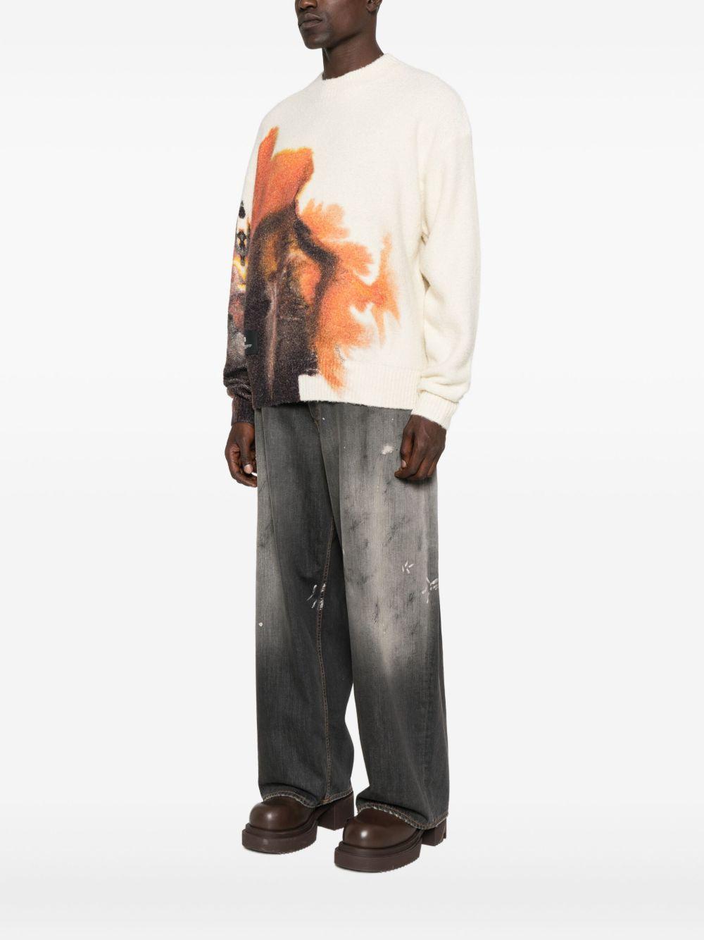 Maglione con stampa grafica JX7332 WHITE Y-3