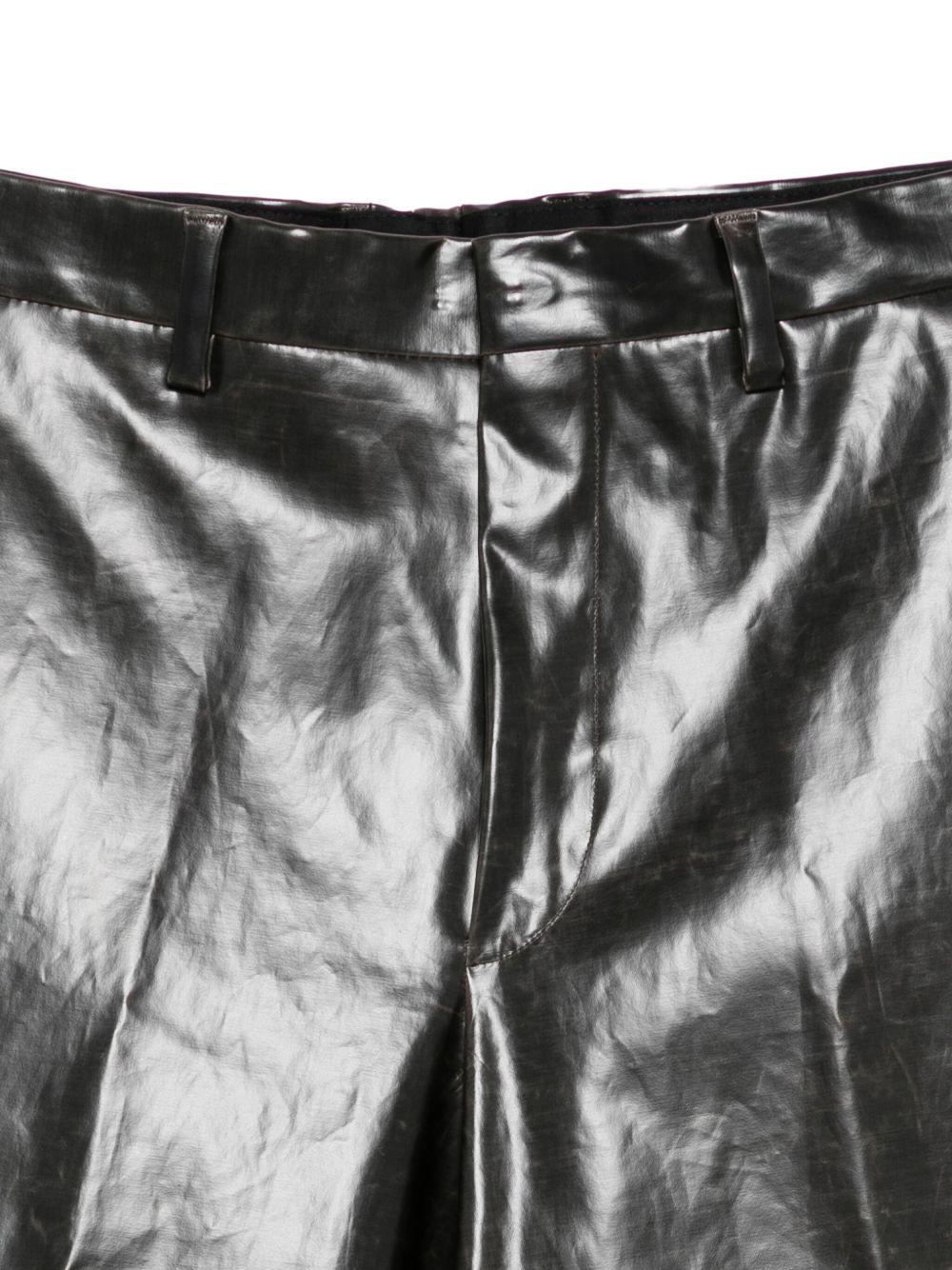 Coated Tailored Pants PANVELSHORT2184 900 BLACK DRIES VAN NOTEN