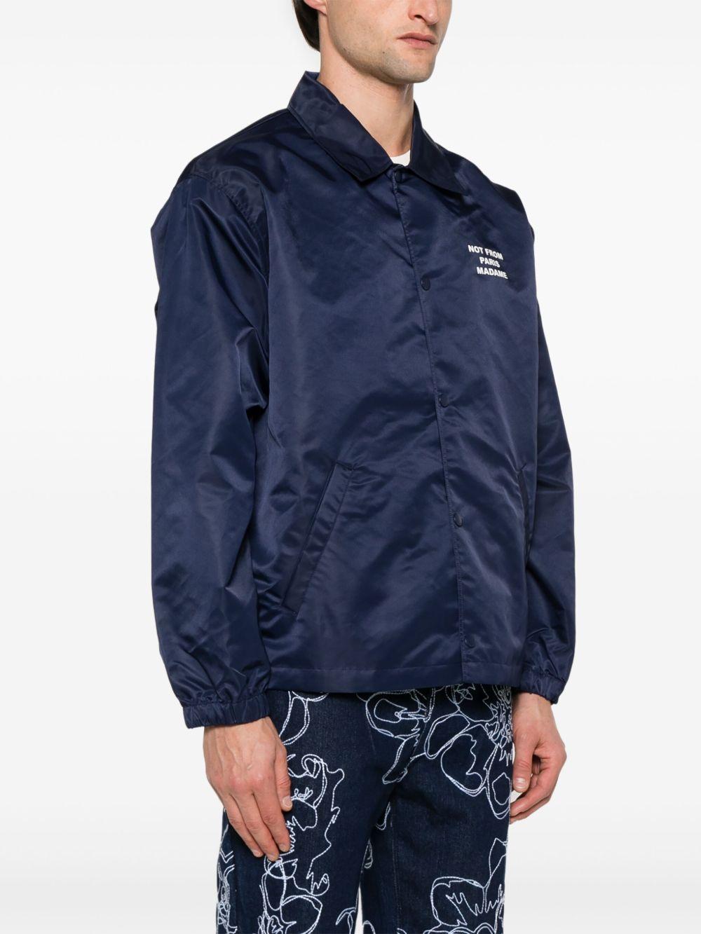 La Veste Slogan PERMJT183PA014 NAVY DROLE DE MONSIEUR