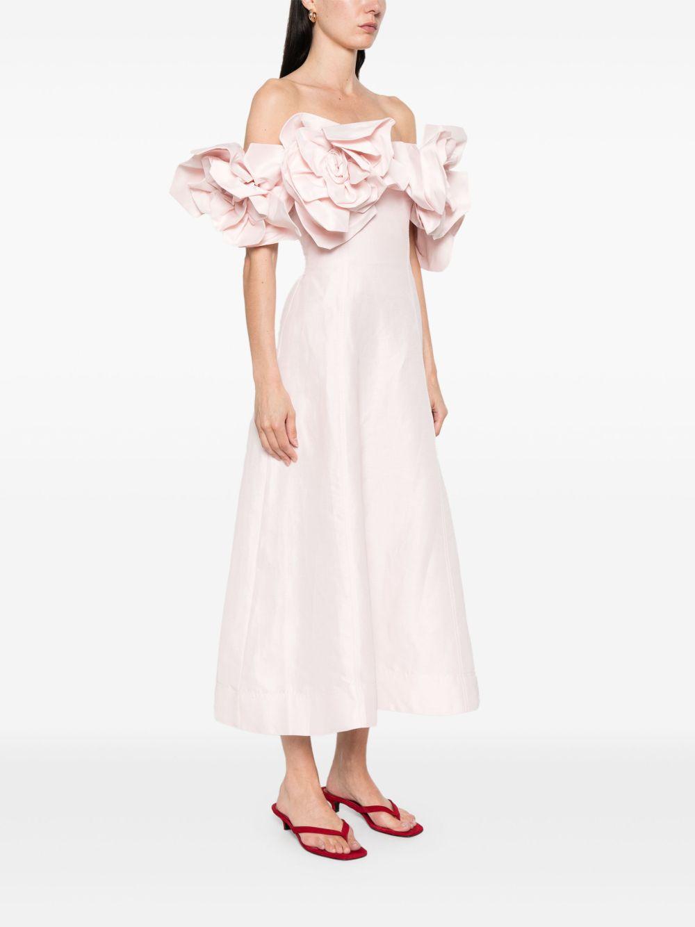 Etta Midi Dress 25RE5188 PASTEL PINK AJE