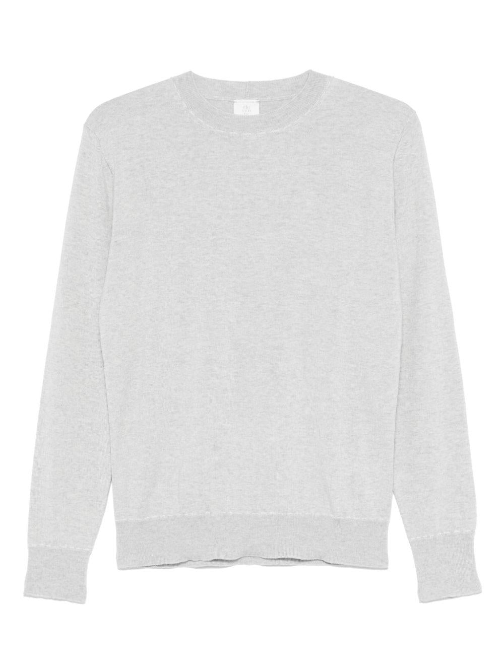 Maglione in lana L76MAGL77MAG0L030 13N00 GRIGIO CHIARO AVORIO ELEVENTY