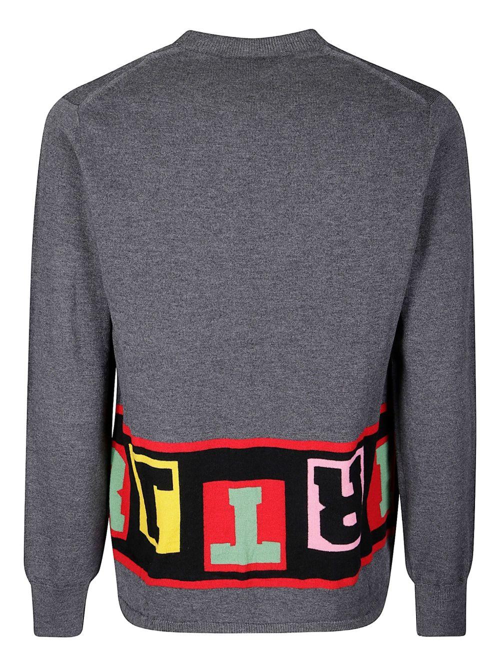 Men's Knitted Sweater FPN001W25 3 GREY COMME DES GARCONS SHIRT