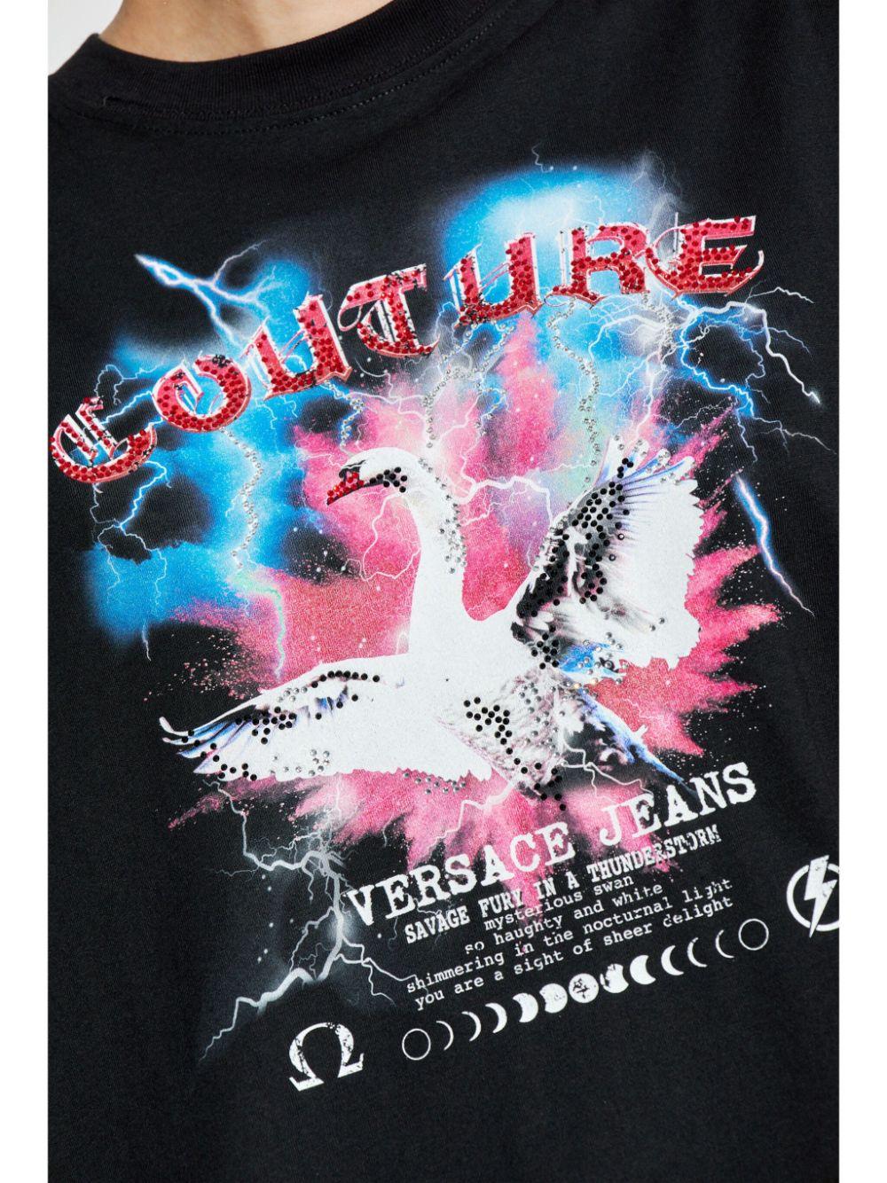 77HAHL05CJ01L 899 BLACK VERSACE JEANS COUTURE