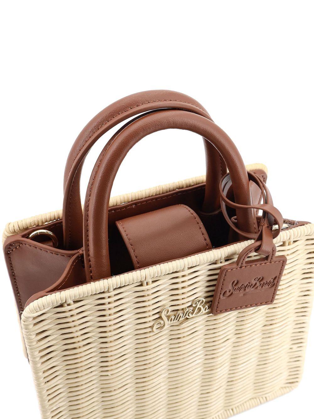 Borsa Mini in Paglia e Pelle SHBM000201737L 1119 STRAW MC2 SAINT BARTH