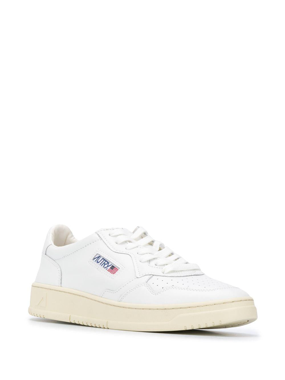 Sneakers Medalist Low in Pelle Bianca AULMLL15 WHITE AUTRY