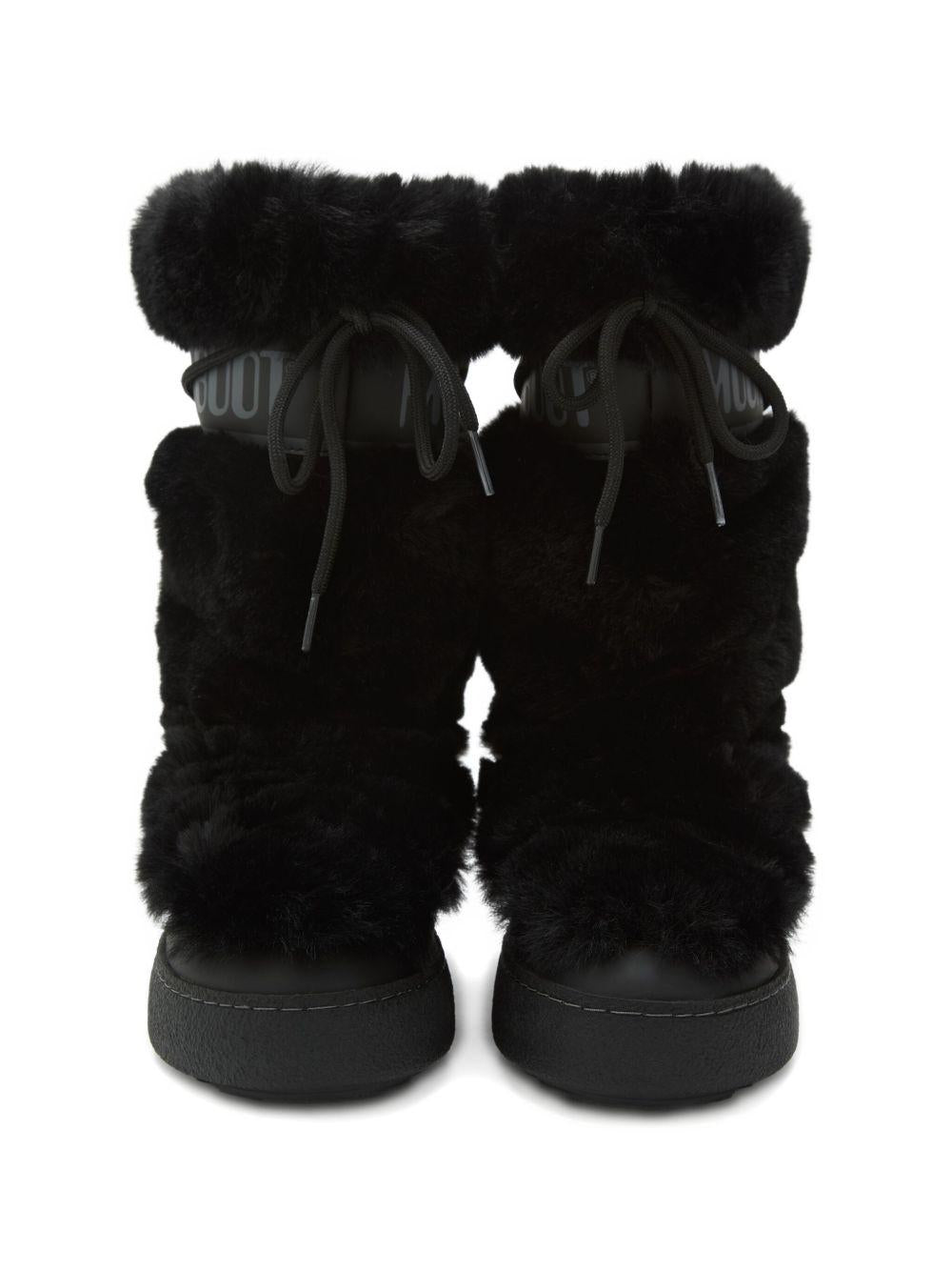 Ltrack High Boots Faux-Fur Nero 80D2450210 N001 BLACK MOON BOOT