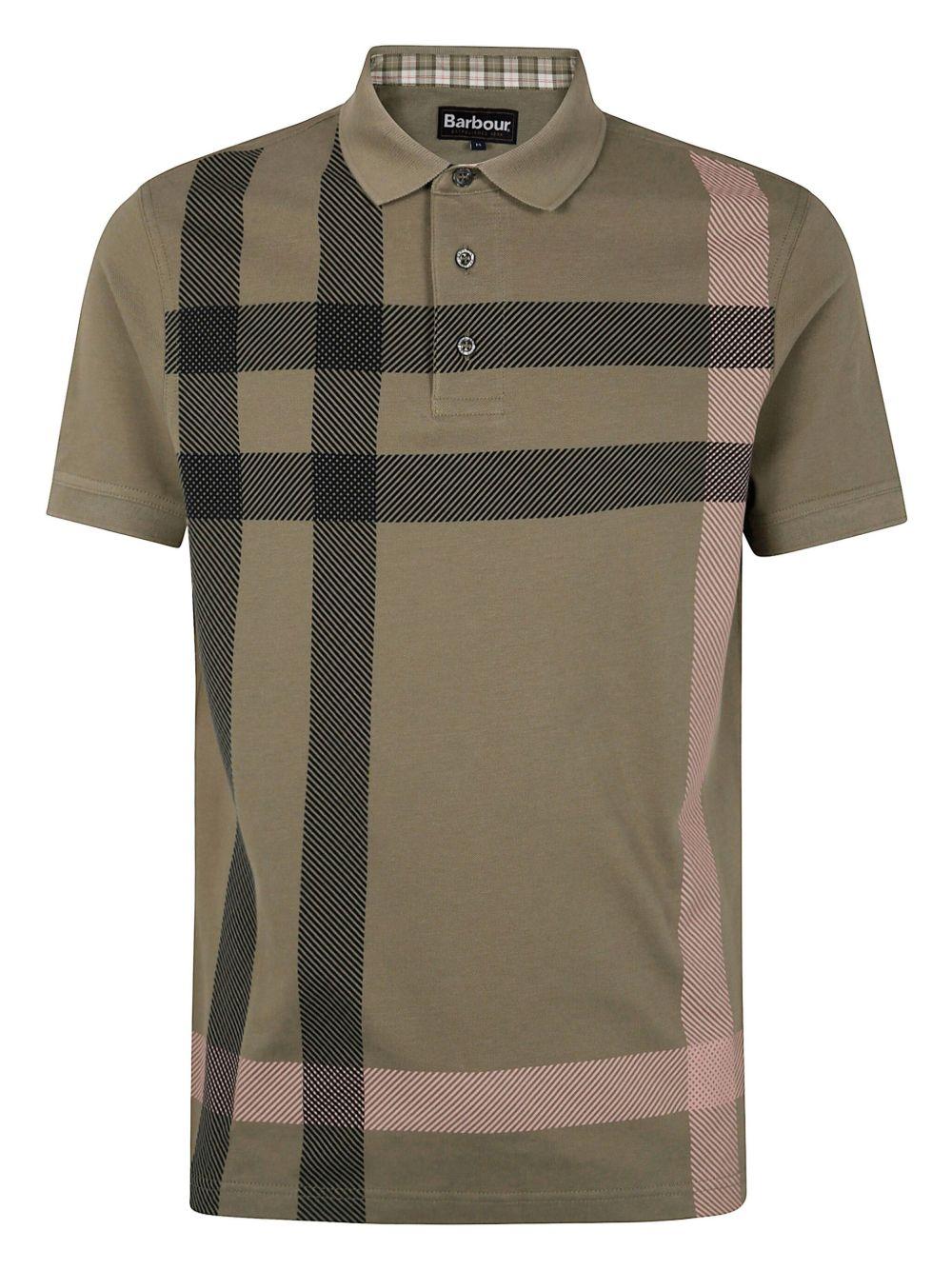 Polo Blaine Oversized Tartan MML1117 OL38 DUSTY GREEN BARBOUR