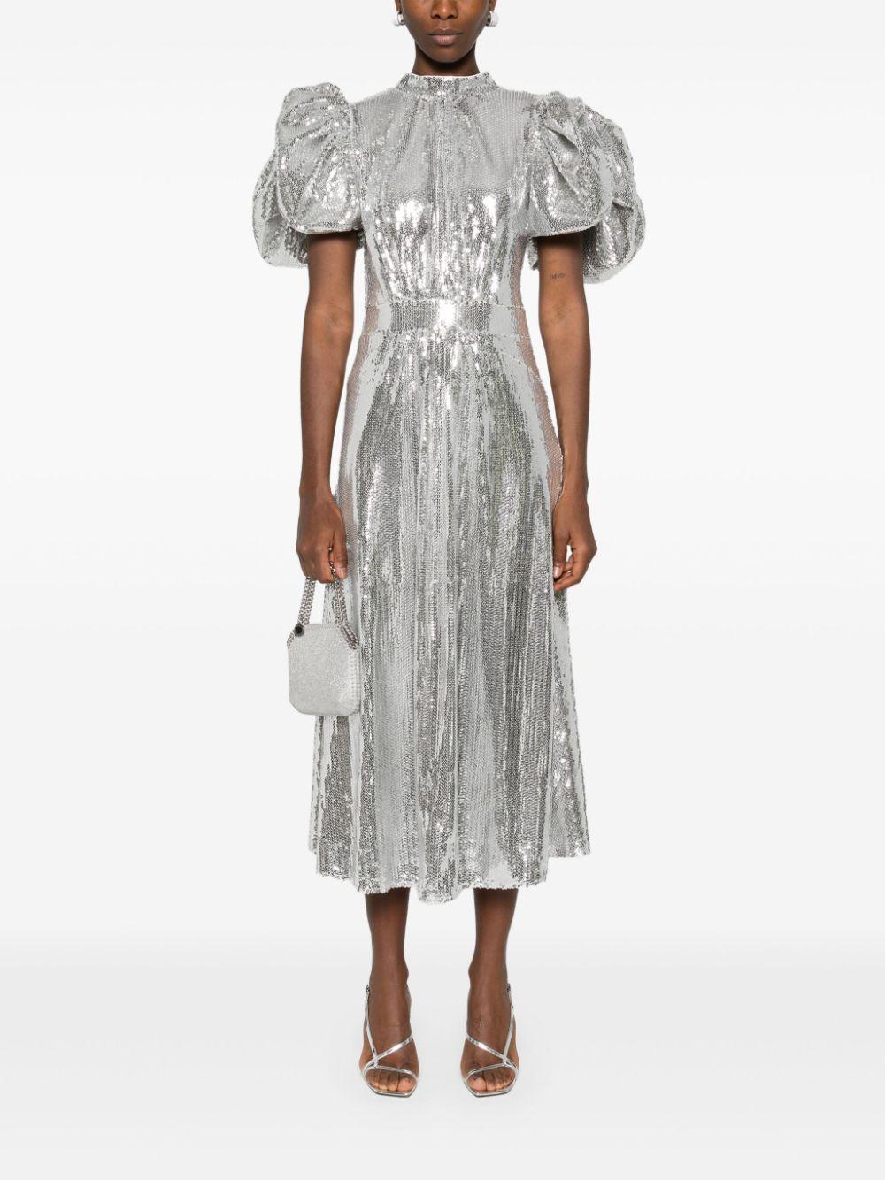 Abito lungo con paillettes 1137832293 2293 SILVER ROTATE