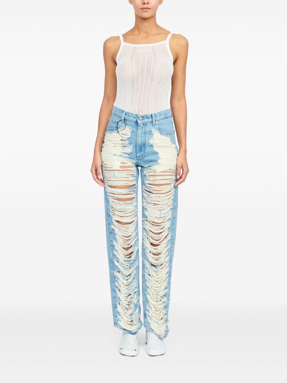 Jeans strappati S62LB0199M30018 962 MM6 MAISON MARGIELA