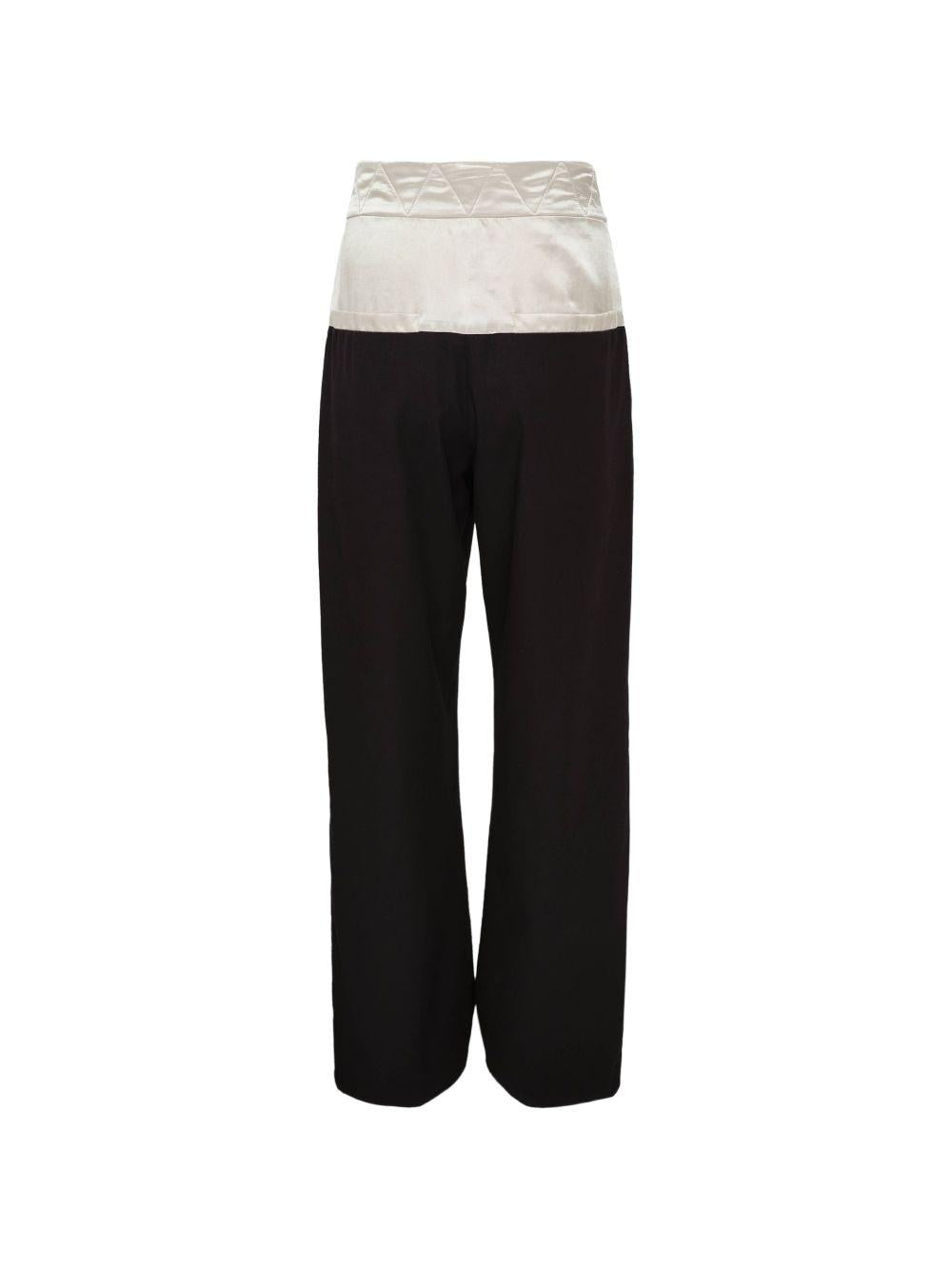 Contrast Waist Pants PABLO3302 900 BLACK DRIES VAN NOTEN