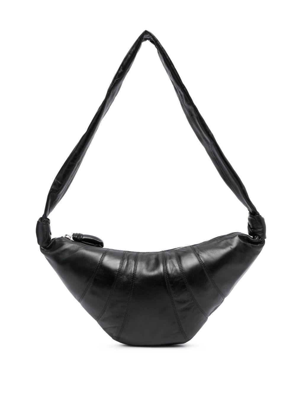 Medium Croissant Bag - Black Nappa Leather BG0001LL095 BK999 BLACK LEMAIRE