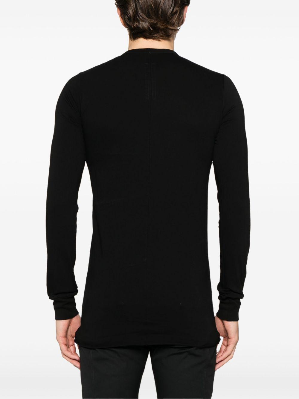 Basic long-sleeve T-shirt RU01E5252JA 09 BLACK RICK OWENS