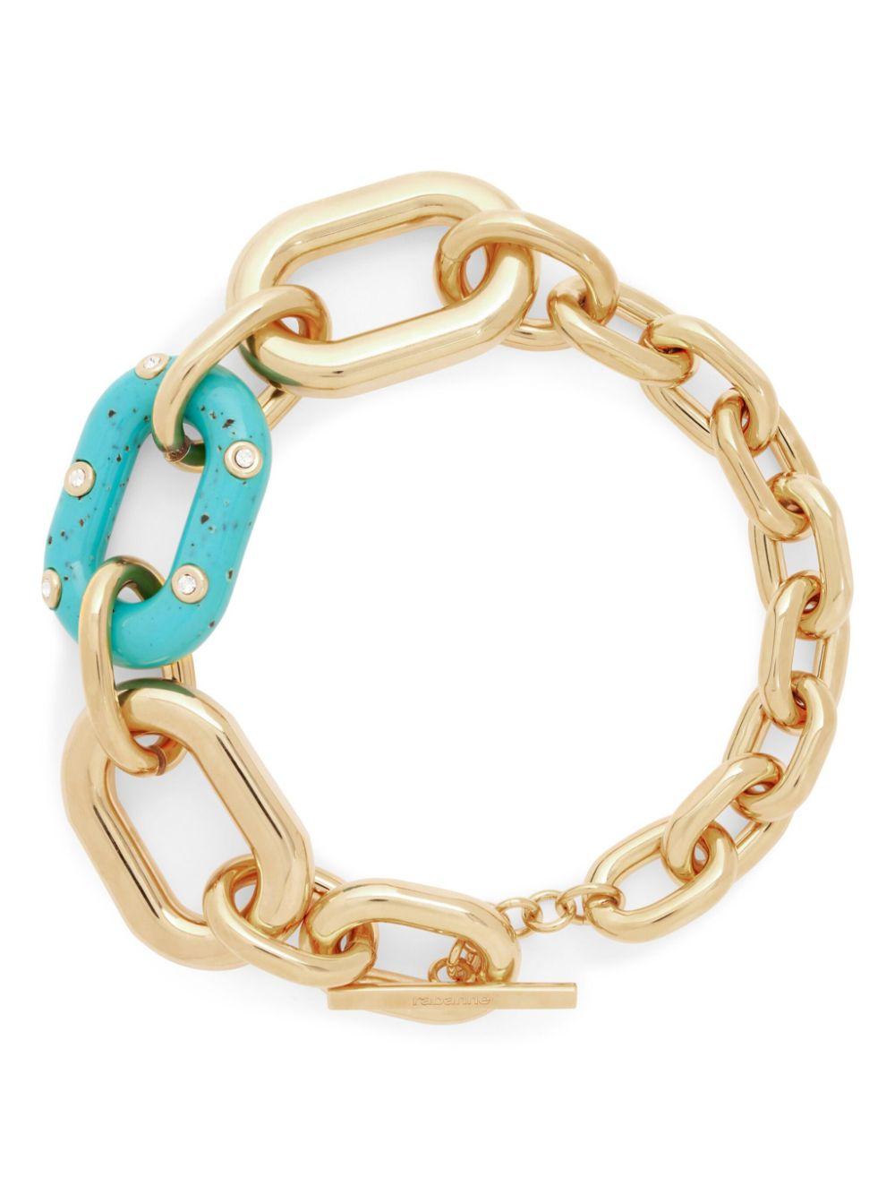 25PBB0015MET727 M442 GOLD TURQUOISE RABANNE