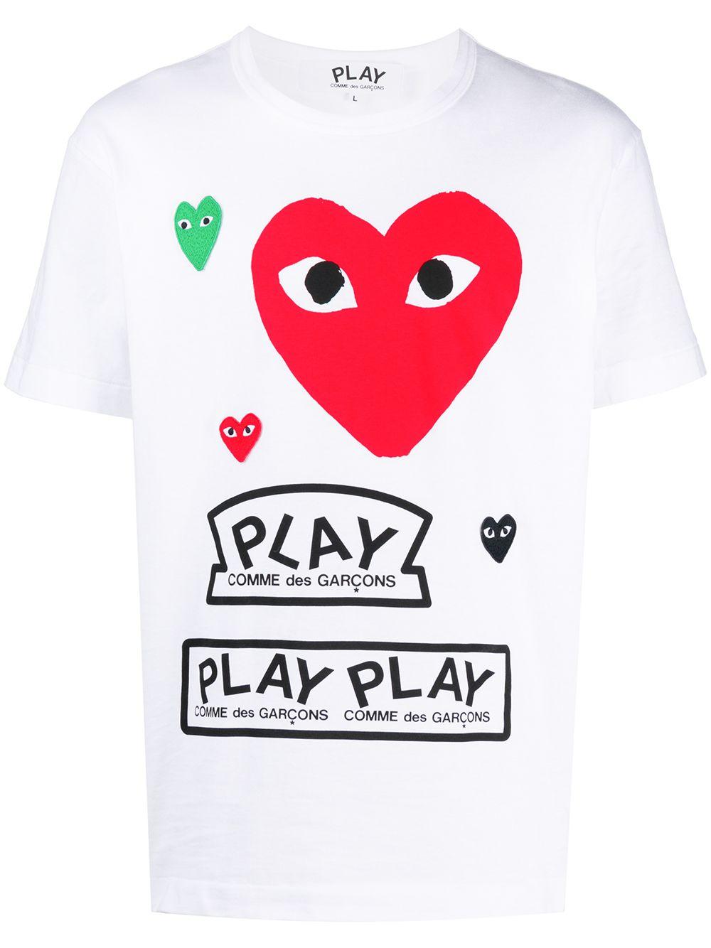 P1T280 1 WHITE COMME DES GARCONS PLAY