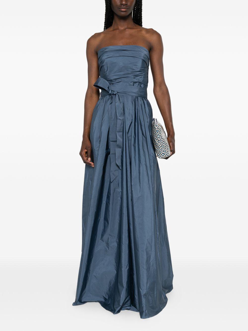 Abito In Taffeta MSEQUINOA 063 BLUE OPALE MAX MARA STUDIO