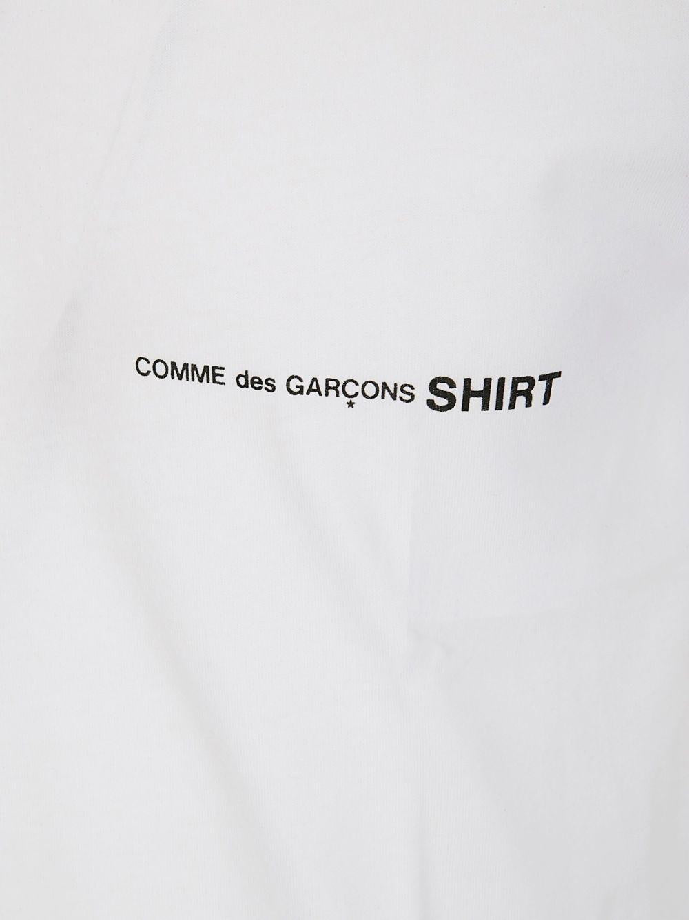 Men's Logo T-Shirt FOT026S25 3 WHITE COMME DES GARCONS SHIRT
