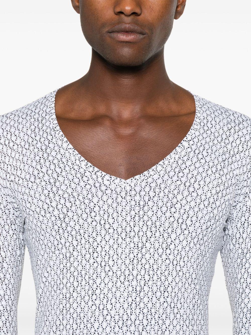 SS24N21 JERSEY GEOMETRICO NERO SAPIO