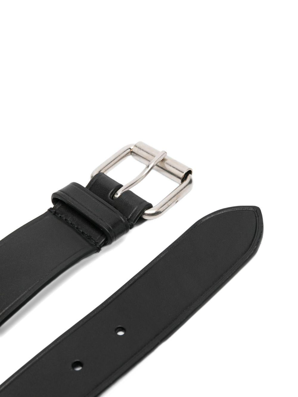 Leather Belt BLTM252056 900 BLACK DRIES VAN NOTEN