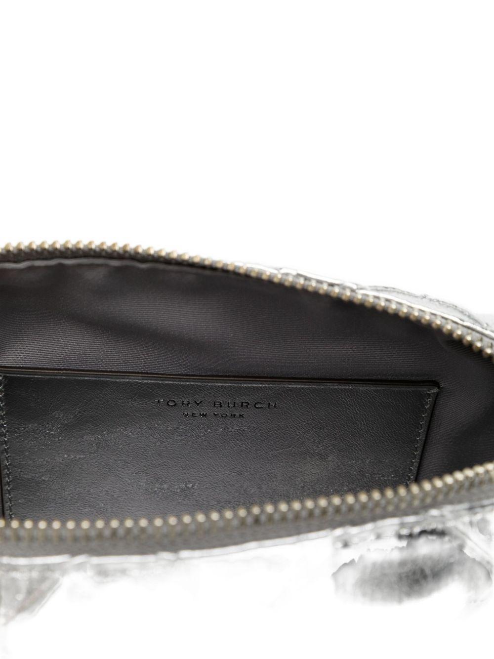 Fleming Soft Metallic Crossbody Bag 178233 040 SILVER TORY BURCH