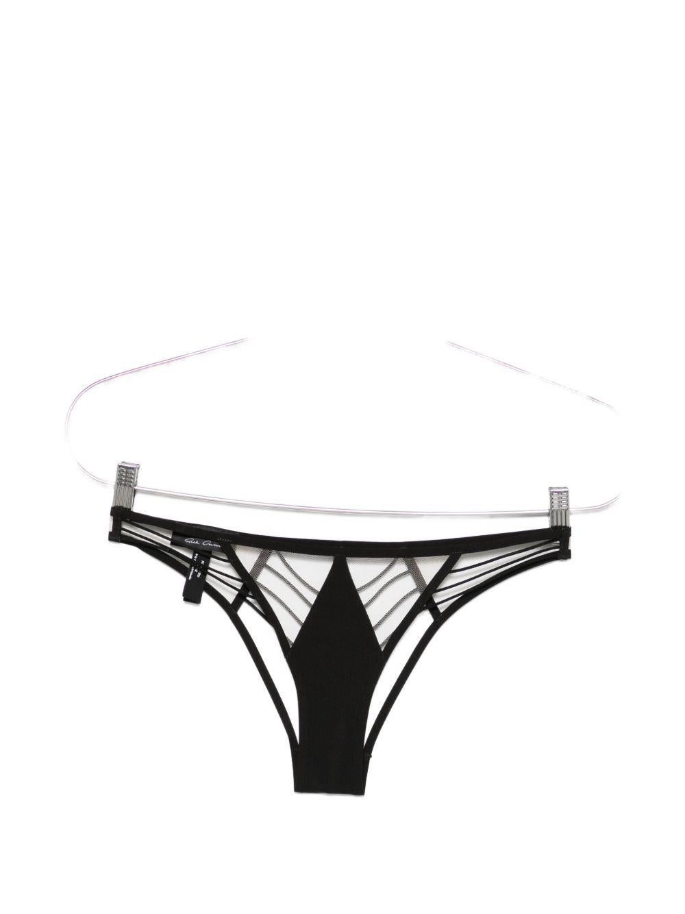 Cut-out mesh-panel briefs RO01F6095TULY 0921 BLACK NATURAL RICK OWENS
