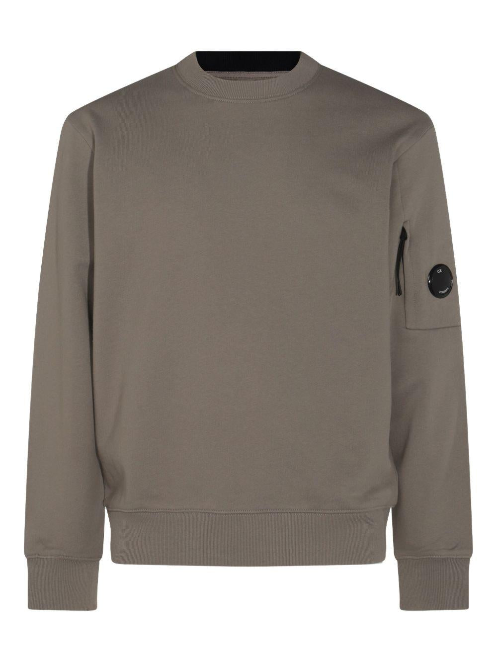 Diagonal Raised Fleece Crewneck Lens Sweatshirt 19CMSS713A005086W 356 FALLEN ROCK CP COMPANY