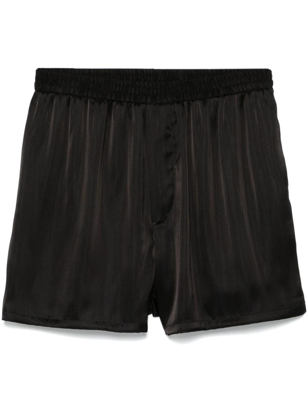 Shorts N°42 Cupro Satin Nero SS25N42 CUPRO SATIN NERO SAPIO