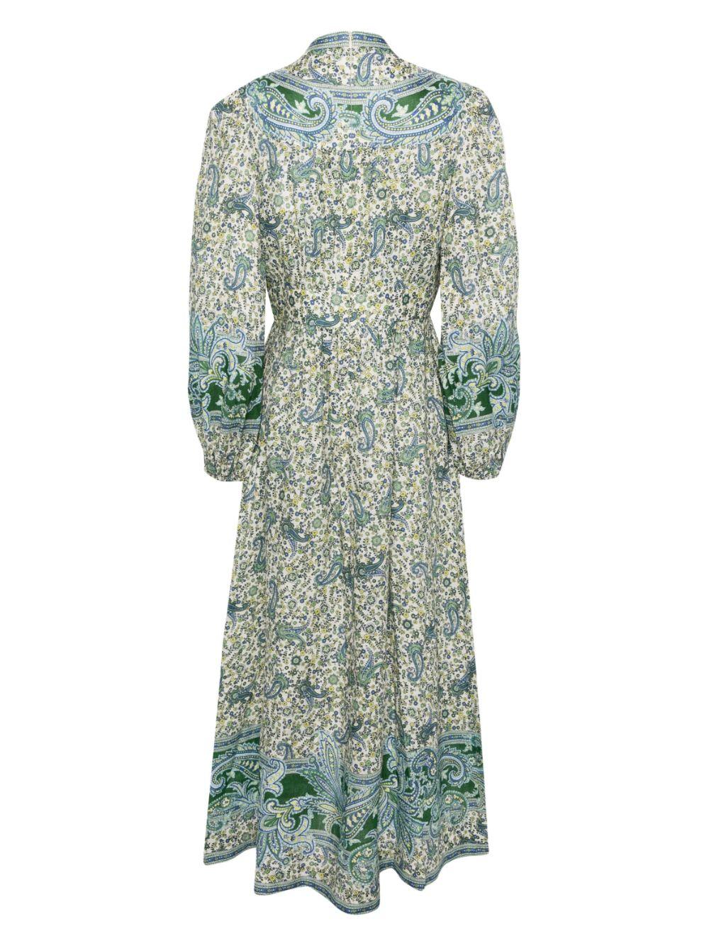 8109DSS242 GREEN PAISLEY ZIMMERMANN