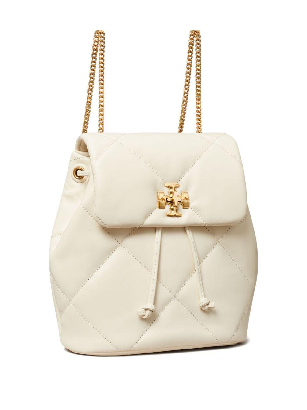 Mini Kira Diamond Quilt Backpack<BR/> 170485 100 WHITE TORY BURCH