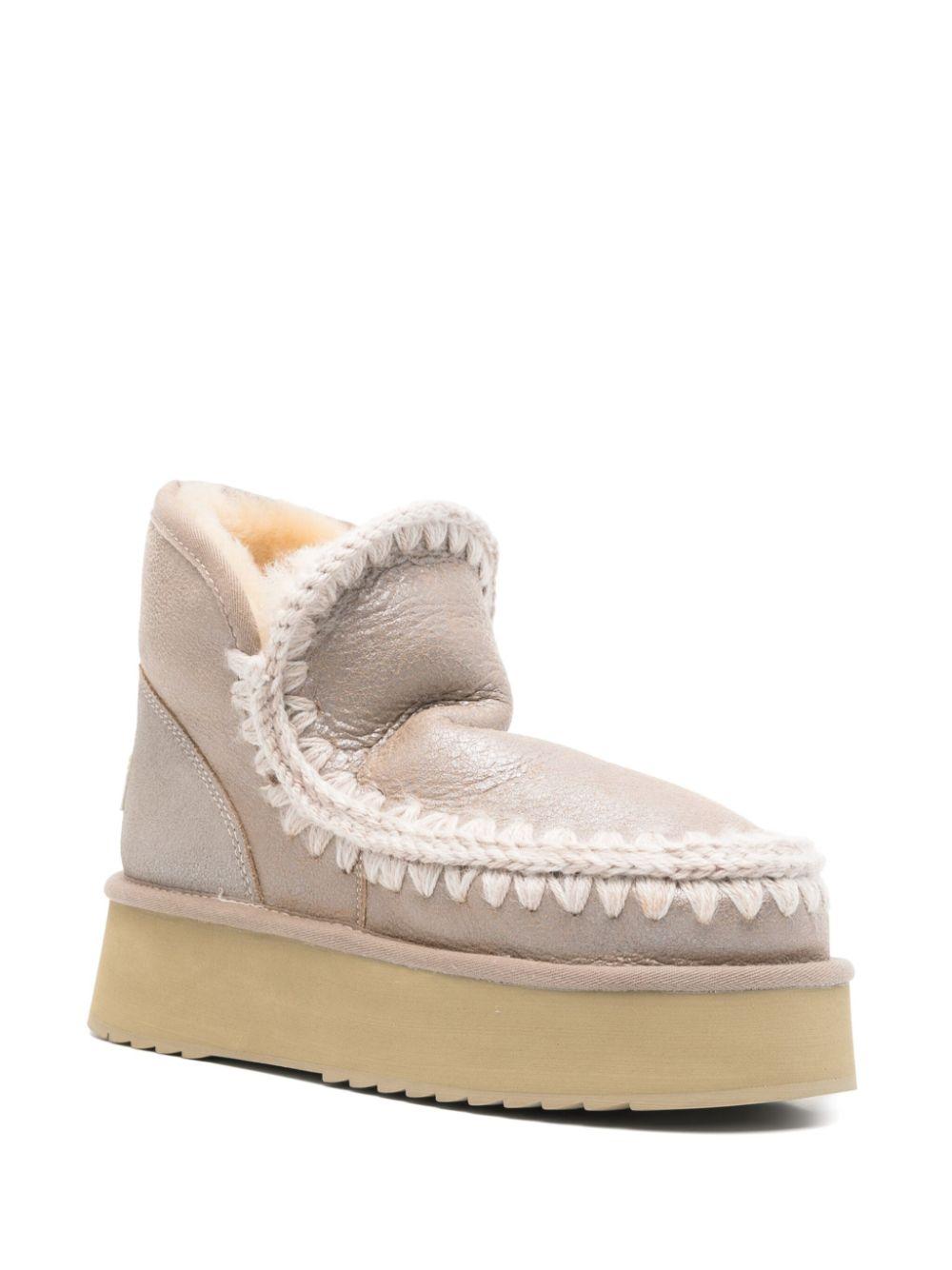 Mini Eskimo Platform Boot Special Leather FW681000B STME MOU