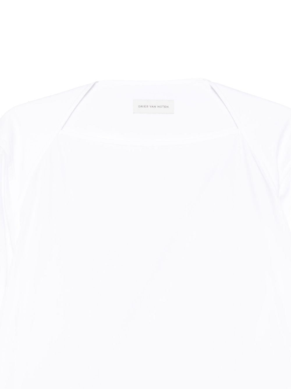 Camicia con scollo a barca COLLIN2293 1 WHITE DRIES VAN NOTEN