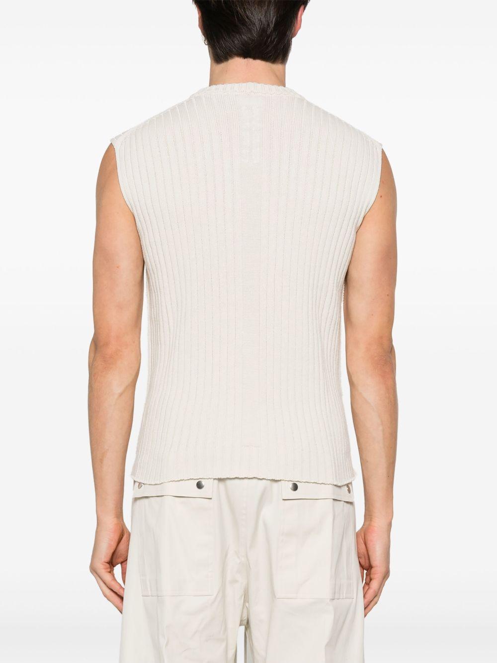 Ribbed vest RU01E5662KEC 41 DINGE RICK OWENS