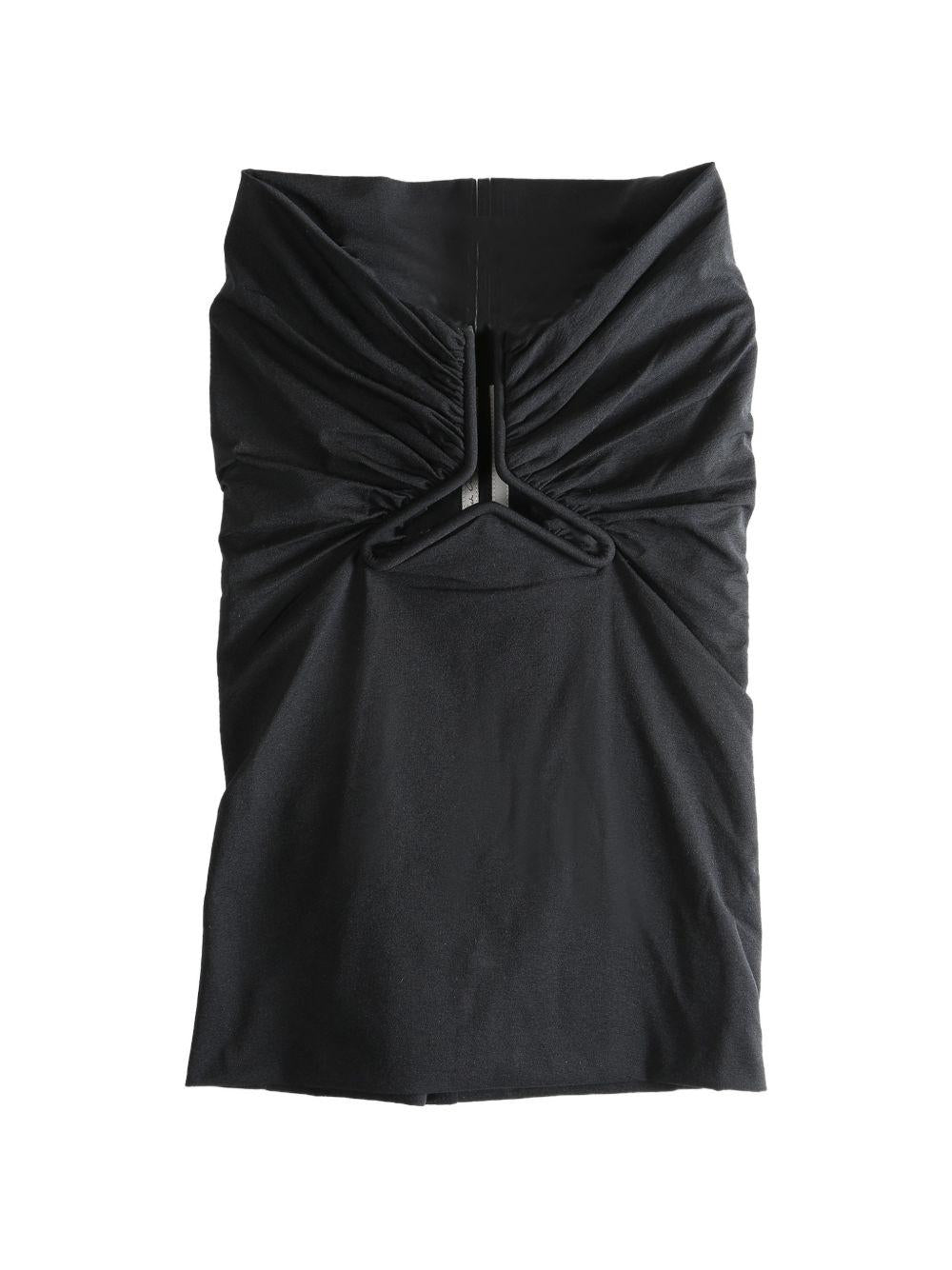 Alannah Prong Bustier RP01F6123JNDB 09 BLACK RICK OWENS