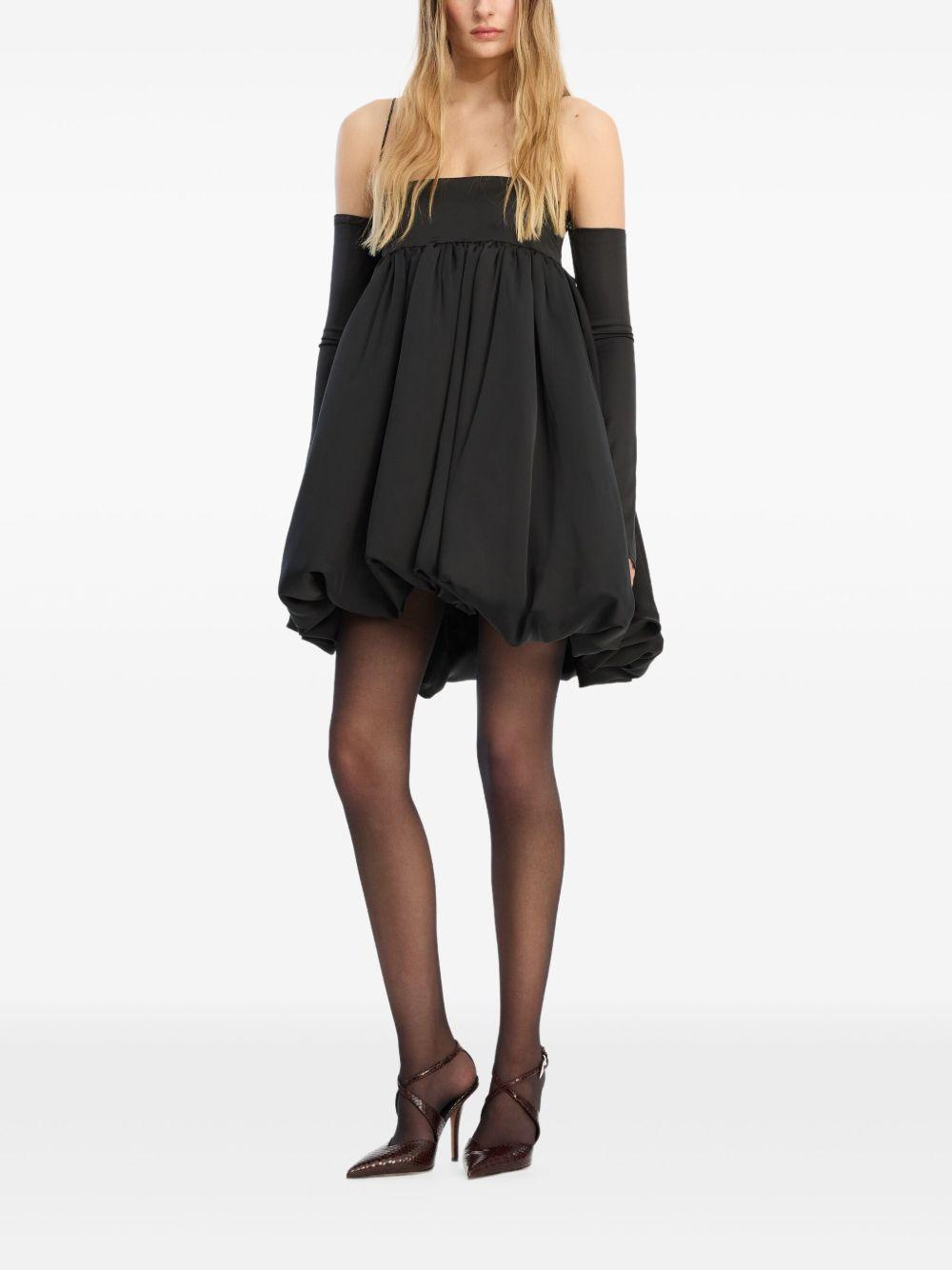 Satin LS Bubble Dress Black 114947100 100 BLACK ROTATE