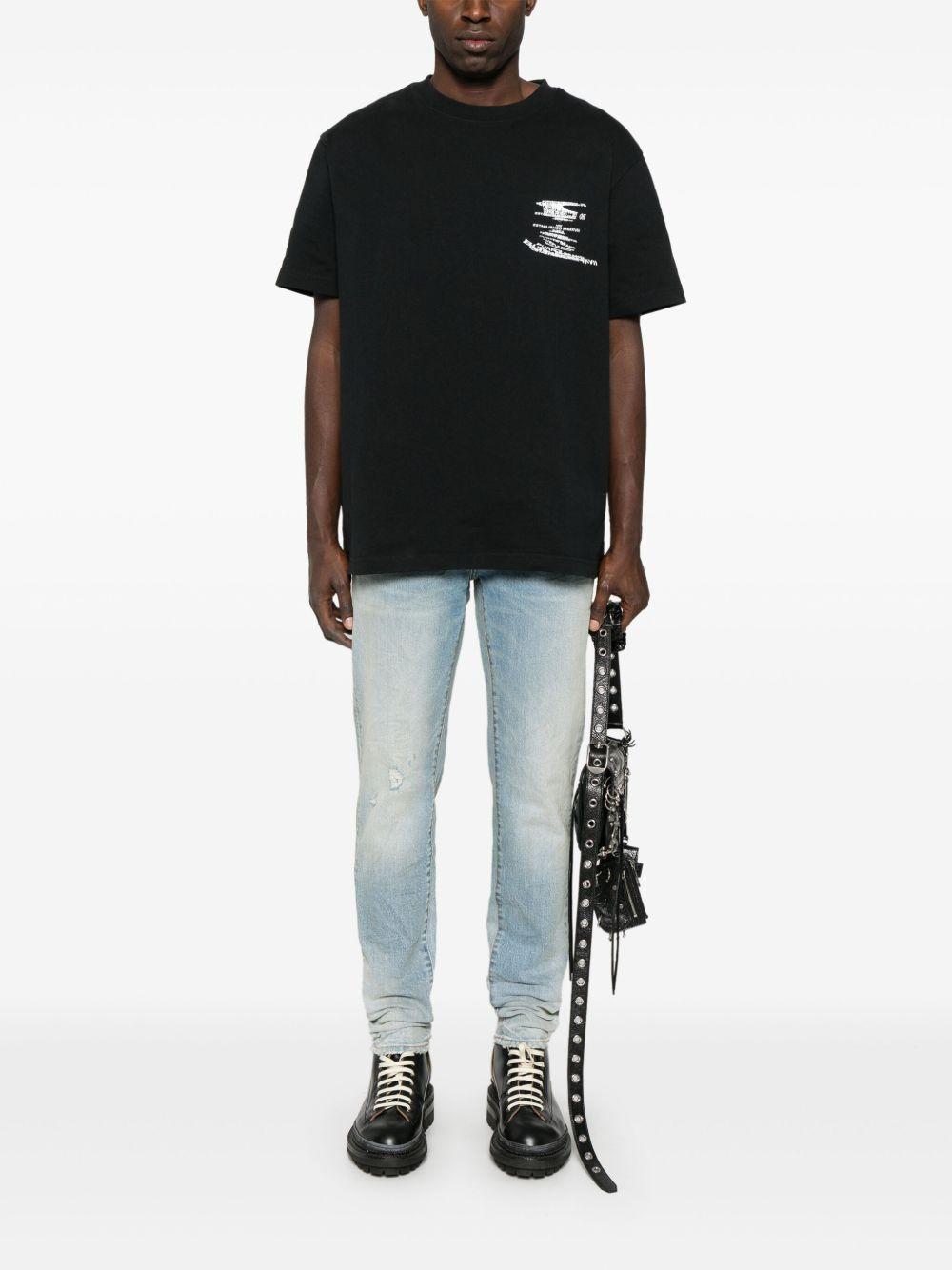 Jeans con effetto usurato P001BSSK225 LT INDIGO PURPLE BRAND