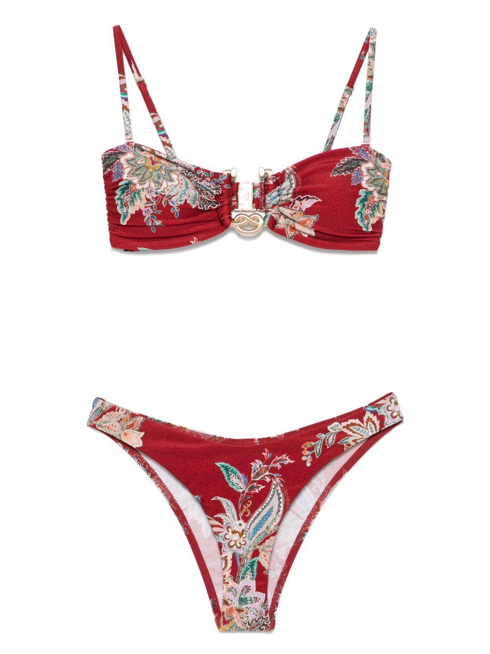 Bikini Rhiannon Knot 1060WSS251 RED MULTI PAISLEY ZIMMERMANN