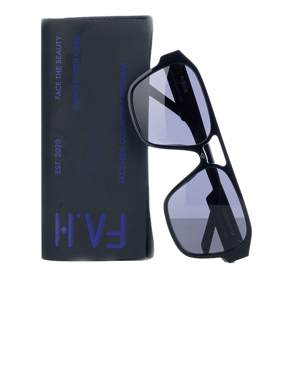 Occhiali da sole Doppioponte Devoto DOPPIOPONTE BLACK BLUE FACE HIDE