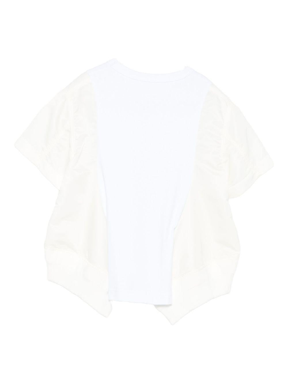 Nylon And Cotton Twill t-shirt 2507998 101 WHITE SACAI